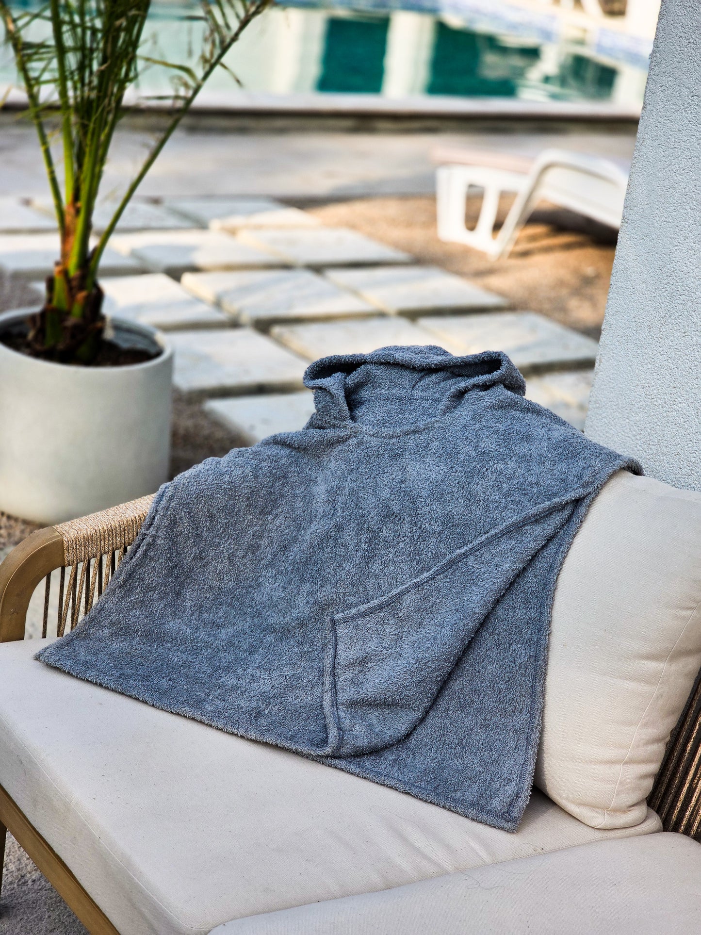 Pončo za plažu - SIVI