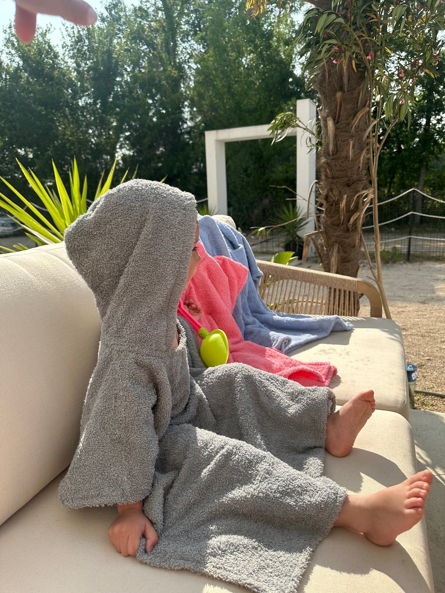 Pončo za plažu - SIVI