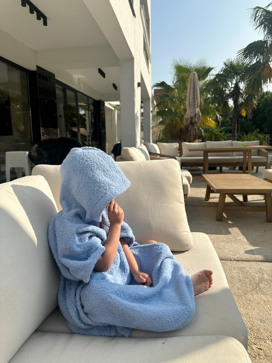 Pončo za plažu - PLAVI