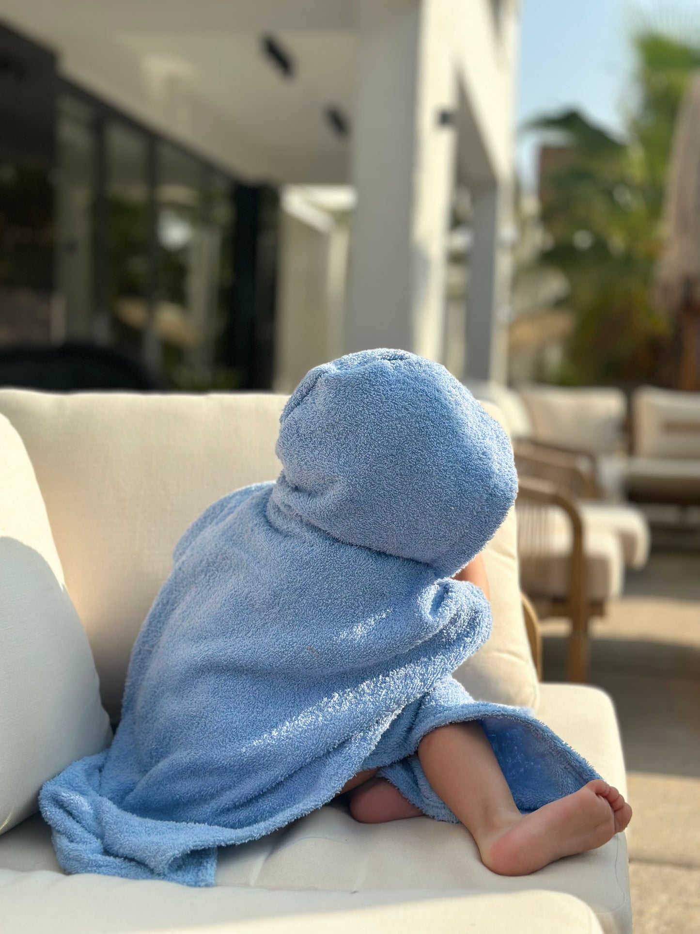 Pončo za plažu - PLAVI