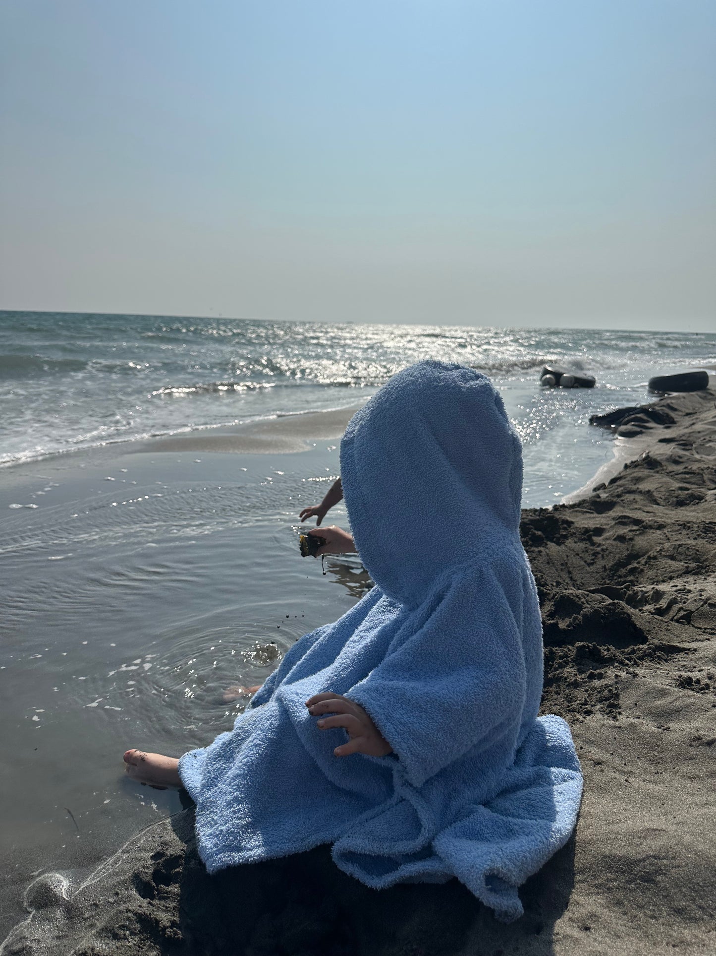 Pončo za plažu - PLAVI